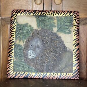 Lion Wall Tile Art